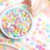 Женские пятиконечные звезды, модные DIY 400 шт., материалы для браслета, ожерелья, кремовые украшения, аксессуары, бусины цвета макарон