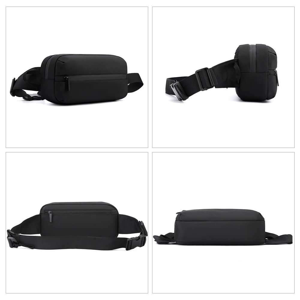 Whatna Наплечная сумка кроссбоди на грудь, большая, унисекс, мужская, сумка, сумка, одноплечевая сумка, сумка, вместимость, легкая, (Черный А)