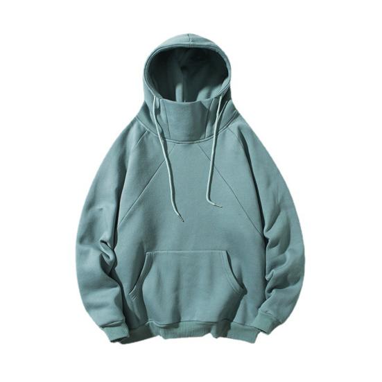 Толстовка на шнурке, свободная, толстая, накладной карман, с длинным рукавом, повседневный пуловер с капюшоном, повседневная толстовка средней длины, эластичная манжета сверху