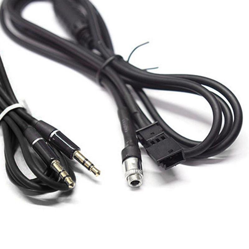 Car AUX Adapter Cable Copper Core 3.5mm Female Jack Audio Connector for Auto Stereo Systems