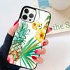 Акварельные Пальмовые Листья Ананас Чехол для Телефона для iPhone 17 Air 16 15 14 13 11 12 Pro Max Plus Оболочка Coque