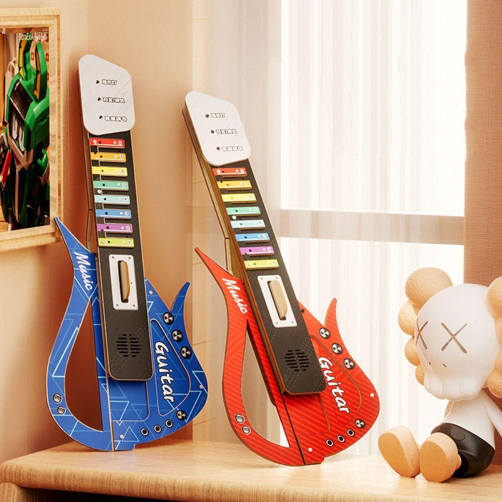 Sound Children's Music Guitar Toy DIY Assembly Music Instrument Toys  Kindergartens Toddlers