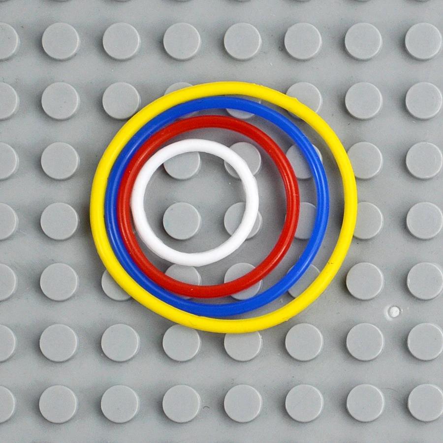 10 шт. 2x2 3x3 4x4 5x5 Резиновая лента Ремень для Leduo Technic Эластичное Поперечное сечение Круглый шкив Совместимый 85543 85544 85545 85546