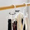 Belt Hangers For Closet Organizer 2pcs 360 Degree Rotating Closet Clothes Hangers With Claws For Handbags Hats Scarf Tie Accesso