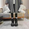 Women's 2024 Winter Fashion Boots: Thick-Soled, Warm, Short-Tube, Cotton Snow Boots with Unique Design and Drawstrings.