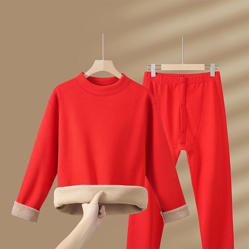 Комплекты зимнего термобелья для мужчин, бархатные топы + длинные брюки, удобные, приятные для кожи, эластичные, утолщенные, теплые, из 2 предметов