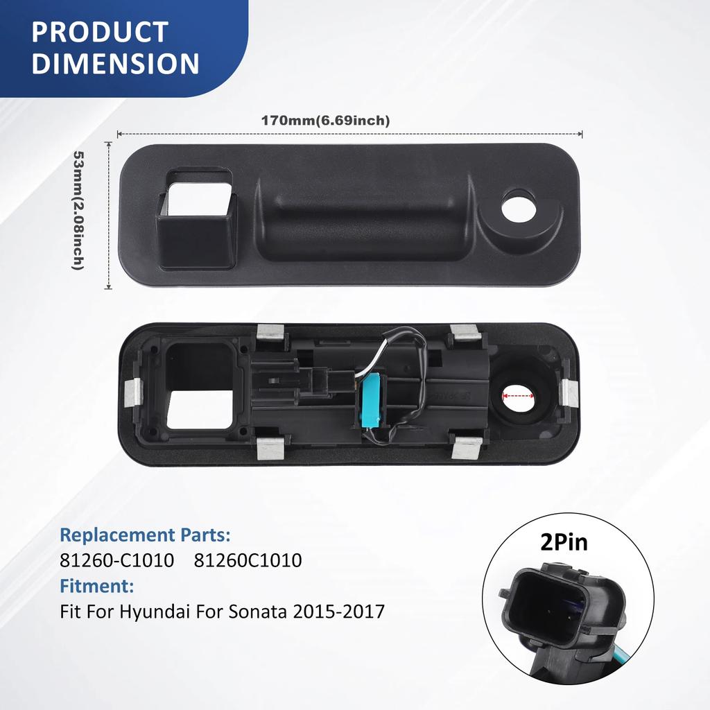 Корпус кнопки открытия задней двери 81260C1010 81260-C1010 для Hyundai Sonata 2015-2017 Наружный корпус ручки замка крышки багажника
