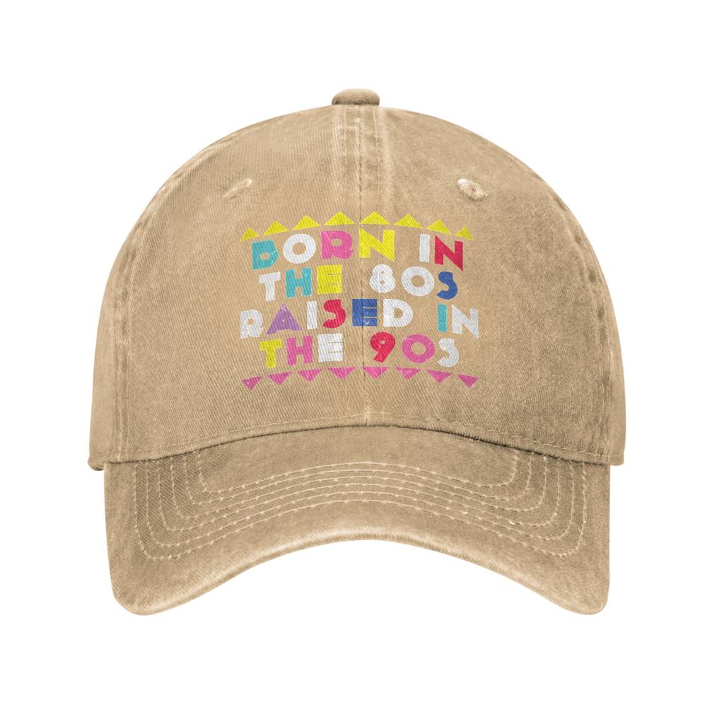 Born In The s Raised In The s Sun Baseball Cap  Unisex Adult Design Trucker Hat Summer  Skate Sunscreen Snapback Cap