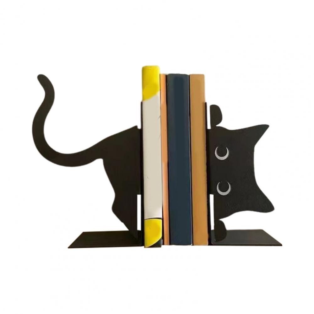 Подставки для книг с закругленными краями, мультяшные кошачьи подставки для книг, креативные металлические подставки для книг, для дома