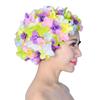 Длинные волосы Свободный размер Винтажный стиль Пляжная шапочка для плавания Шапочка для плавания Цветочная шапочка для плавания Шапочка для плавания
