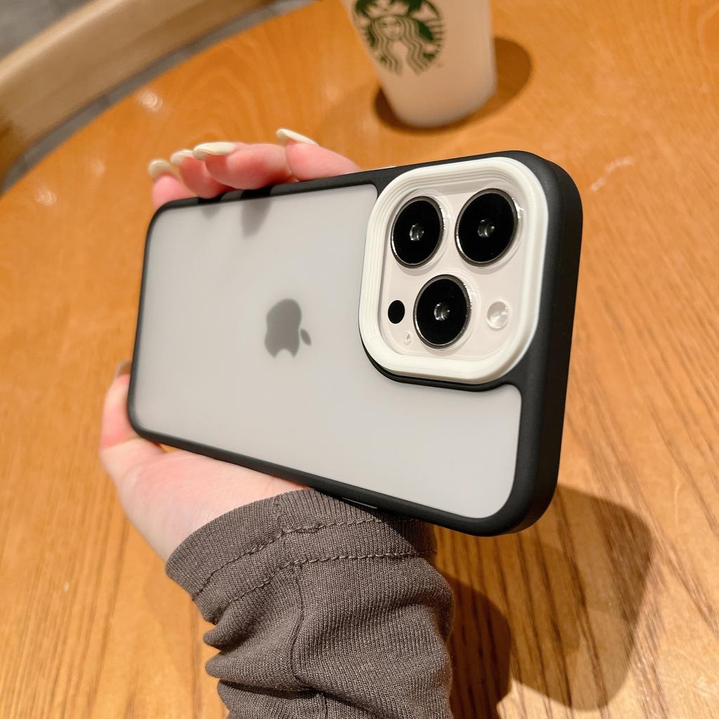 Этот матовый противоударный чехол для iPhone15proMax подходит для чехлов Apple 16 с премиальным ощущением, контрастным цветом и текстурой кожи.