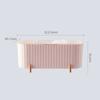 Desktop Cosmetics Storage Box Dust-proof Makeup Organizer For Cotton Pads Swabs Beauty Egg Holder Bathroom Jewelry Organizer