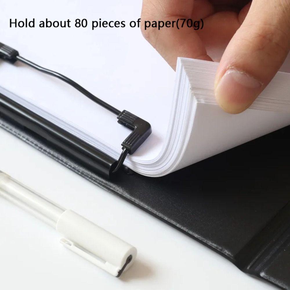 A4/A5 File Folder Black Contract Clamp High Grade Document Holder Business Meeting