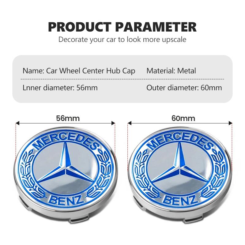 4pcs Car Wheel Center Caps Hubcap Cover Auto Accessories For Benz AMG W213 W124 W108 W126 Exclusive W204 W222 W205 W203