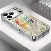 Красочный мотивирующий бумажный чехол для телефона funda iphone для iPhone 17 pro max чехол стекло для iPhone 17 16 15 14 13 pm Pro Plus
