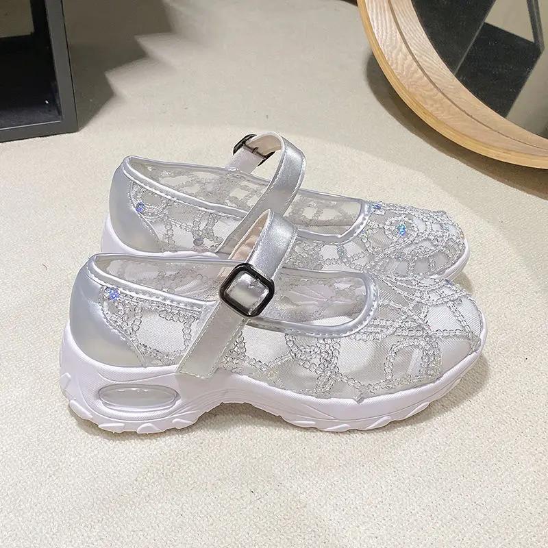 New In High On Platform Hollow Shoes for Women Designer Luxury Arrival 2025 Fashion Aesthetic Walking Casual 39 Woman Footwear
