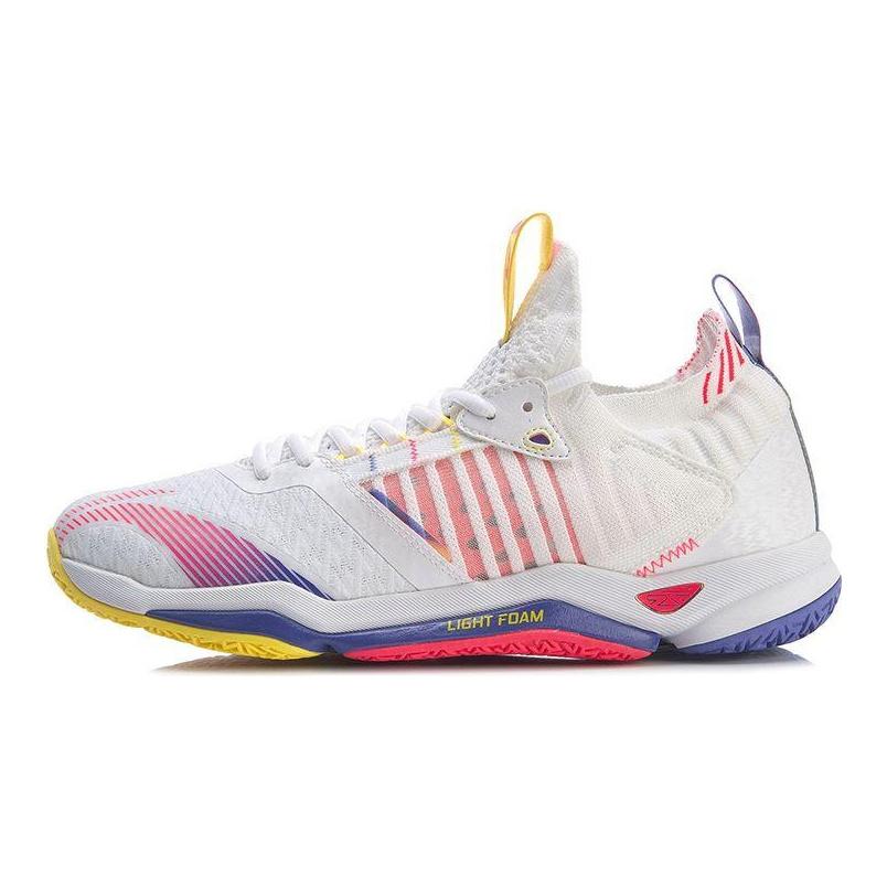 Мужские Бадминтонные Кроссовки Li Ning Attack 4 Низкие Бело-Красные AYAR011-3