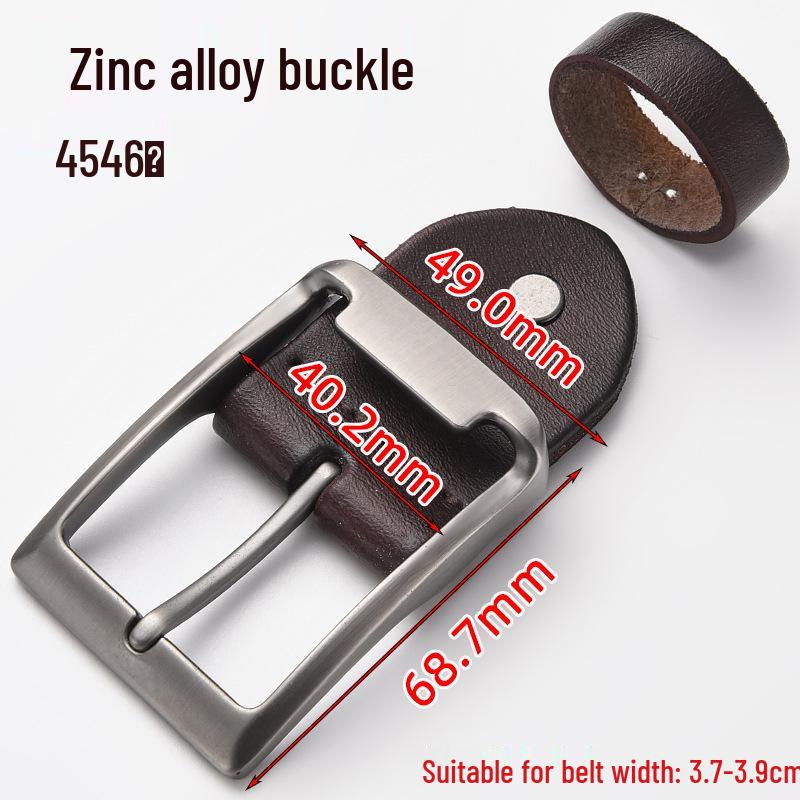 Men's Genuine Leather Pin Buckle Waistband Accessory