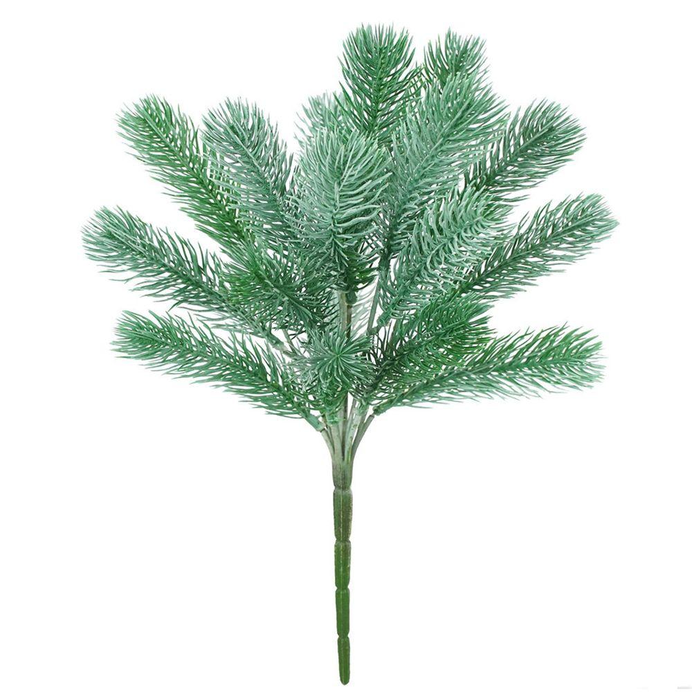 Plastic Gift Box Branch For Home Wedding Party 16 Fork Bouquet Artificial Plant Pine Needle Grass
