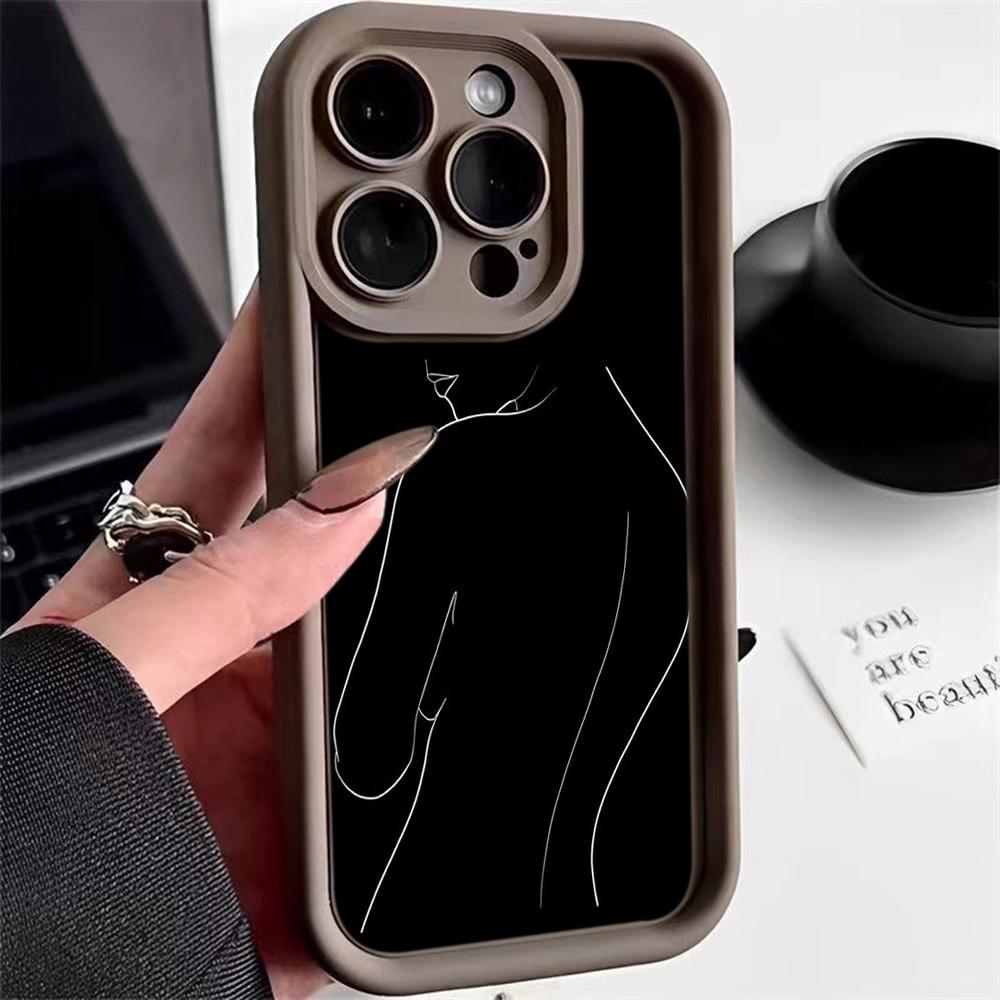 Ae79 femme Framed Black Art защитные чехлы для телефонов Xiaomi Poco X5 M6 Redmi Note 13 12 11 Pro 13C 12C A3 9 10 12S Angel Eyes TPU задняя крышка