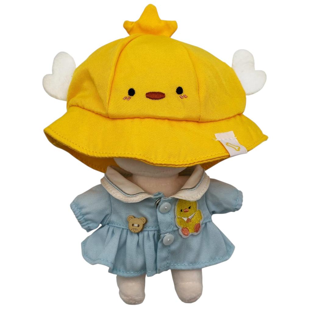AXLUCE - Plush Clothes - Stuffed Animal - Clothes - 15cm - Doll (Yellow Hat, 15cm)