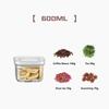 Герметичная банка с вращающейся крышкой, коробка для хранения продуктов, прозрачный пластиковый резервуар для разных зерен, штабелируемые банки для хранения сушеных продуктов, органайзер для кухни
