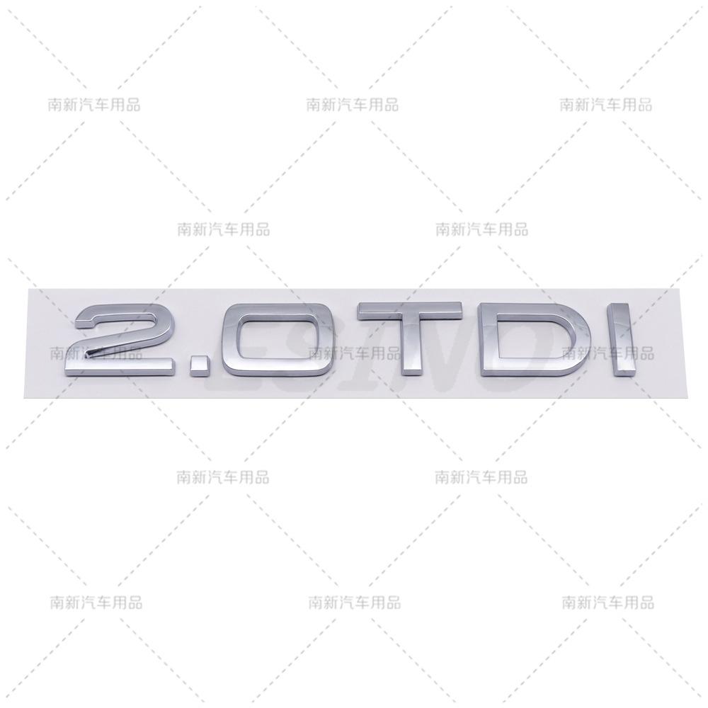 2026 3D 1.6 1.9 2.0 3.0 4.0 TDI Car Trunk ABS Badge Emblem Rear Tailgate Fender Door Adhesive Badge for AQ4 A4 A5 A6 A7 A8 Q3 Q5 Q7