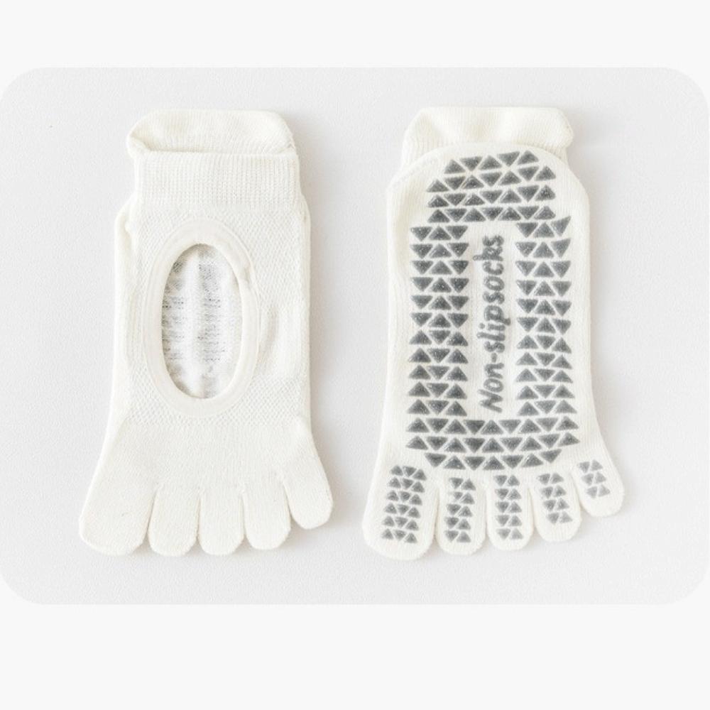 Breathable Pilates Yoga Socks Mesh Ballet Boat Socks New Five Finger Socks  for Dance Practice