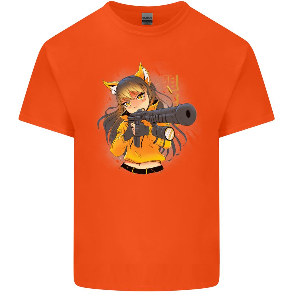 Anime Gun Girl Unisexs Light Cotton TShirt