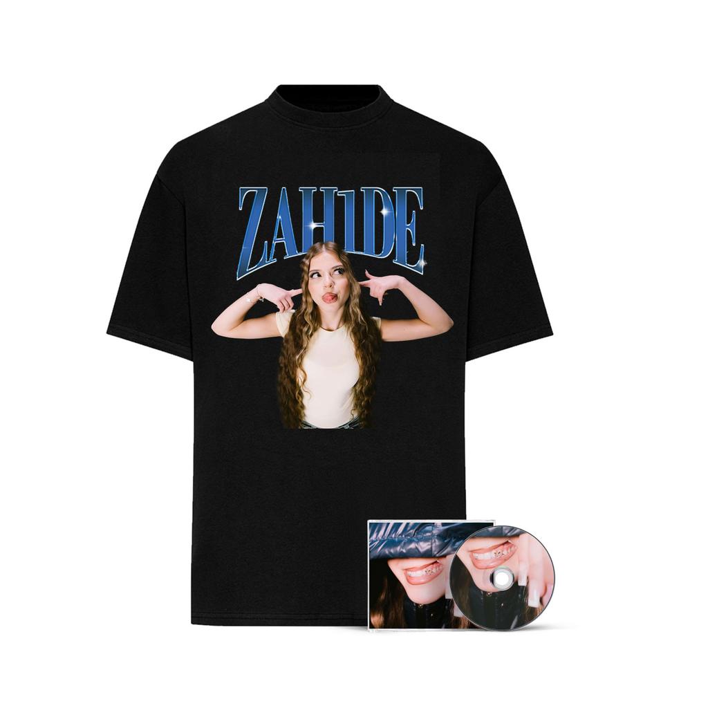 25SS Hip Hop T-shirt Men's Trend Singer Zahide Ins X Same Style Oversized Short Sleeve Harajuku Y2k Tee Merch Men Women T-shirt