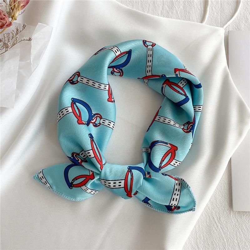 50 * 50cm Spring And Autumn Silk Scarves Versatile Decoration Professional Small Square Scarves Neck Protection Binding Bag