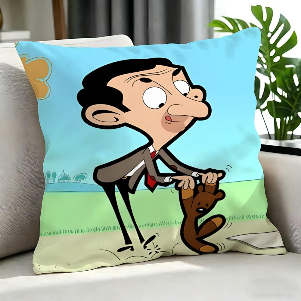 cartoon Mr Bean Cushion Cover Cushion Cover Set Pcs x x x Pillowcase Decorative Sofa Home Decor