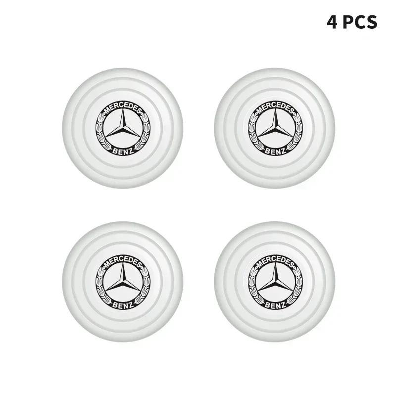 1/2/4Pcs Luminous Shock Absorber Car Door Silicone Anti Shock Pad for Mercedes Benz W212 W204 W211W168 W213 W205 W210 W108 W124 KIY7