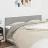 VidaXL 2 X Headboards Bedroom Furniture Bed Accessories Single Bed Headboards Interior Light Grey 345804