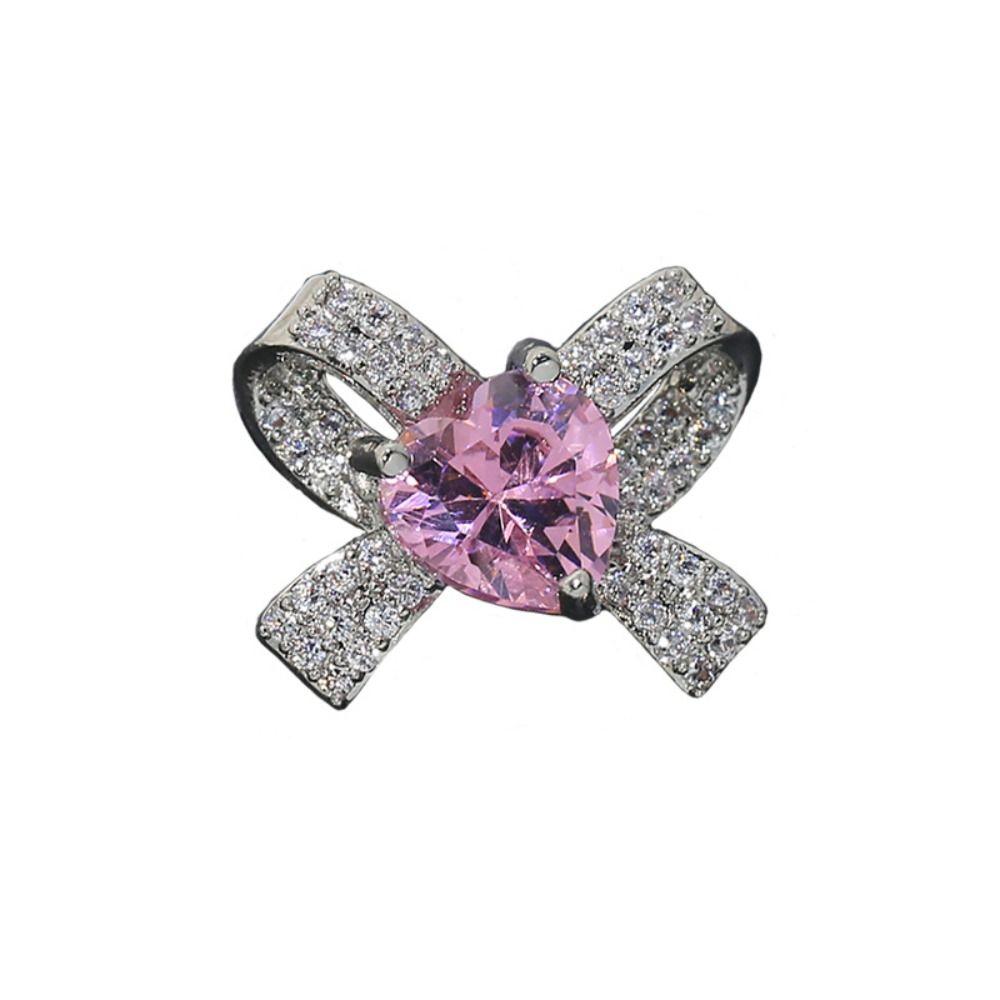 Bowknot 3D Manicure Jewelry Silver Nail Art Decoration Crystal Nail Rhinestones Decorate