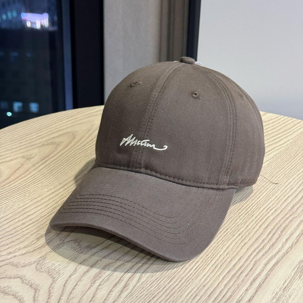 2026New sun protection hat with American lettering, soft-top fashion baseball cap for women, wide-brimmed street cap for men
