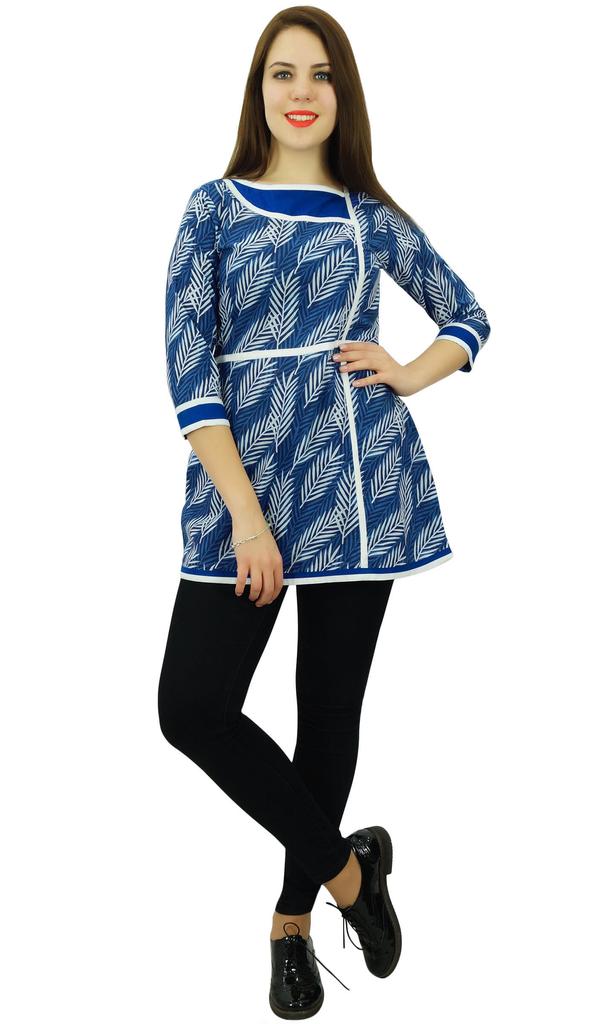 Phagun Women Wear Casual Kurta 3 4 Sleeve Top Short Kurti Cotton Clothing