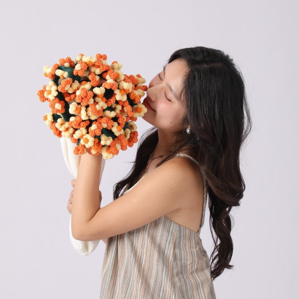 Finished Daisy Bouquet Blanket Fashion Artificial Knitted Blanket Holiday Gifts