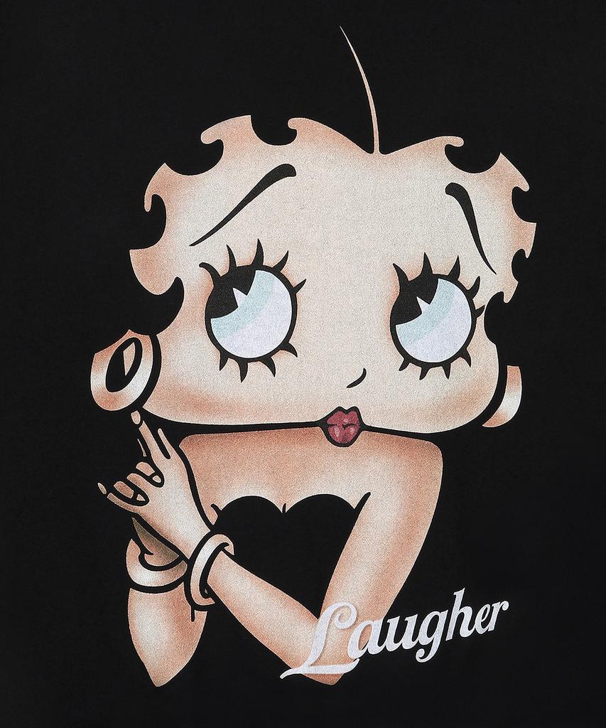 LAUGHER [Betty Boop] Queen T-Shirt - Black