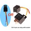 1 Комплект Фара Кондиционер Мотоциклы DC12V DC24V Реле 80A 4/5 Контактное Водонепроницаемое Автомобильное Реле с Проводной Колодкой