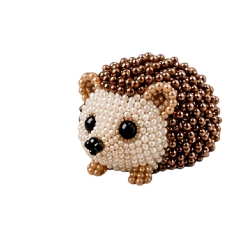 Cute Diy Handmade Colorful Beaded Animal Figurines Material Kit Perfect For Home Desktop Decor Ideal Gifts For Craft Lovers