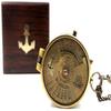 Pocket Compass With Box, Camping Travelling Equipment, Boat, Engraved Brass Compass, Home Decor, Gifts 5.08 Cm