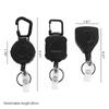 ID Lanyard Name Tag Badge Holder Badge Reel Easy-to-pull Buckle ID Card Holder Retractable Key Ring