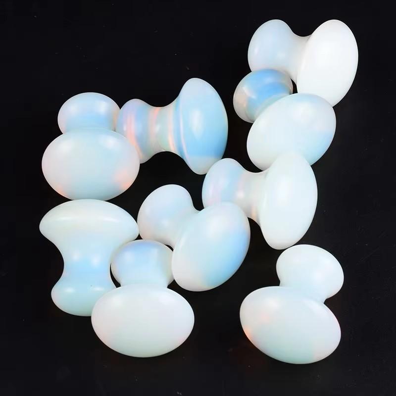 Opal Jade Mushroom Quartz Facial Massage Stone Gouache Scraper Face Massager Gua Sha Board Skin Care Tool