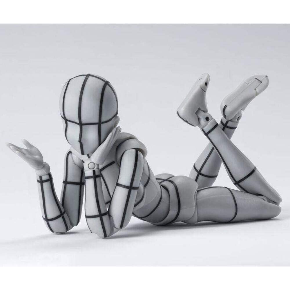 TAMASHII NATIONS S.H.Figuarts Body-chan -Каркас- (Серый цвет Вер.) Подвижная фигурка, окрашенная в ПВХ и АБС-пластик, примерно 135 мм.