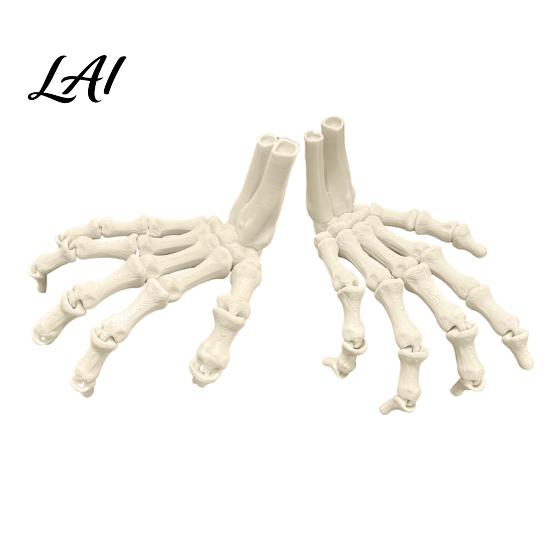 Halloween Skeleton Hand Decor Hands 3D Printed Bones Model Realistic Creative Holiday Atmosphere Spooky Bone Claw Prop for Party Home Decoration
