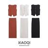 Fashion Style 2024 Autumn New Women's Stretch Knitting Button Versatile Casual Sleeveless Vest 5584664