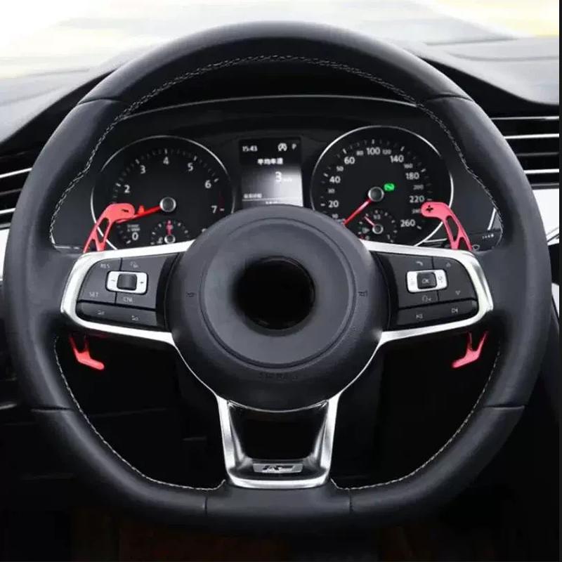 Car Steering Wheel Shift Paddle Accessories For Volkswagen GOLF GTI R GTD GTE MK7 7 POLO GTI Scirocco Tiguan Rline PASSAT T-ROC