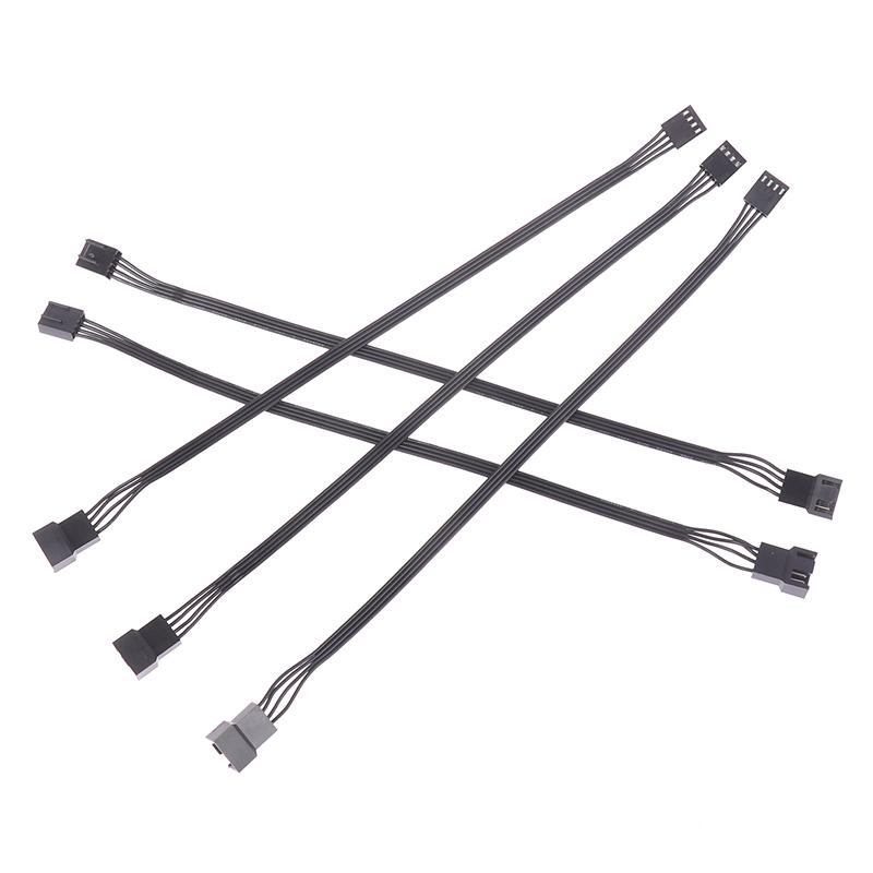 5 шт. 4-контактный ШИМ-адаптер для подключения вентилятора процессора, удлинитель для вентилятора компьютера, сменный кабель питания, аксессуары 24Awg