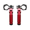 Bike Foot Rest 1 Pair Universal Metal Motorcycle Foot Rest Folding Passenger Foot Step Pegs For Bicycles Kart Motorbikes